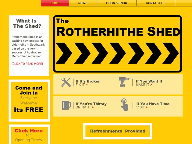 Rotherhithe Shed website